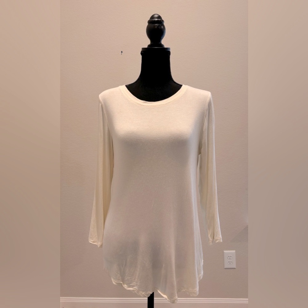 Multiples Long Sleeve High Neck Top